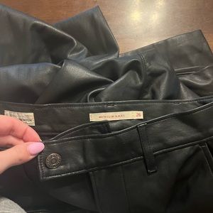 LEVIS MATH CLUB SLACKS LEATHER PANTS